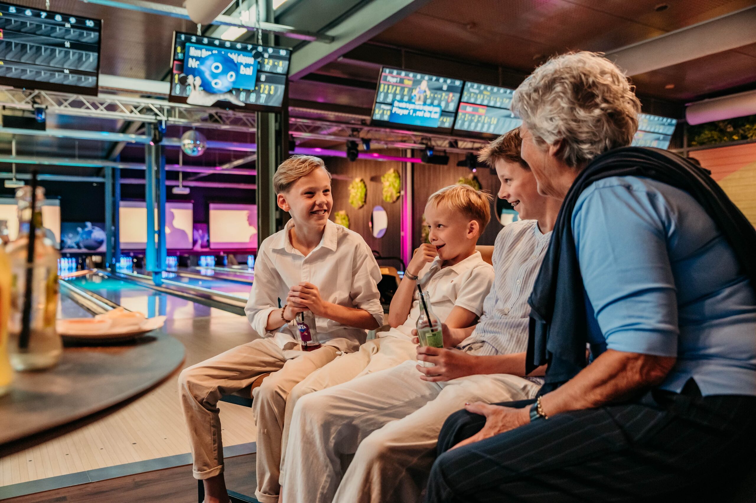 Bowlen met het hele gezin